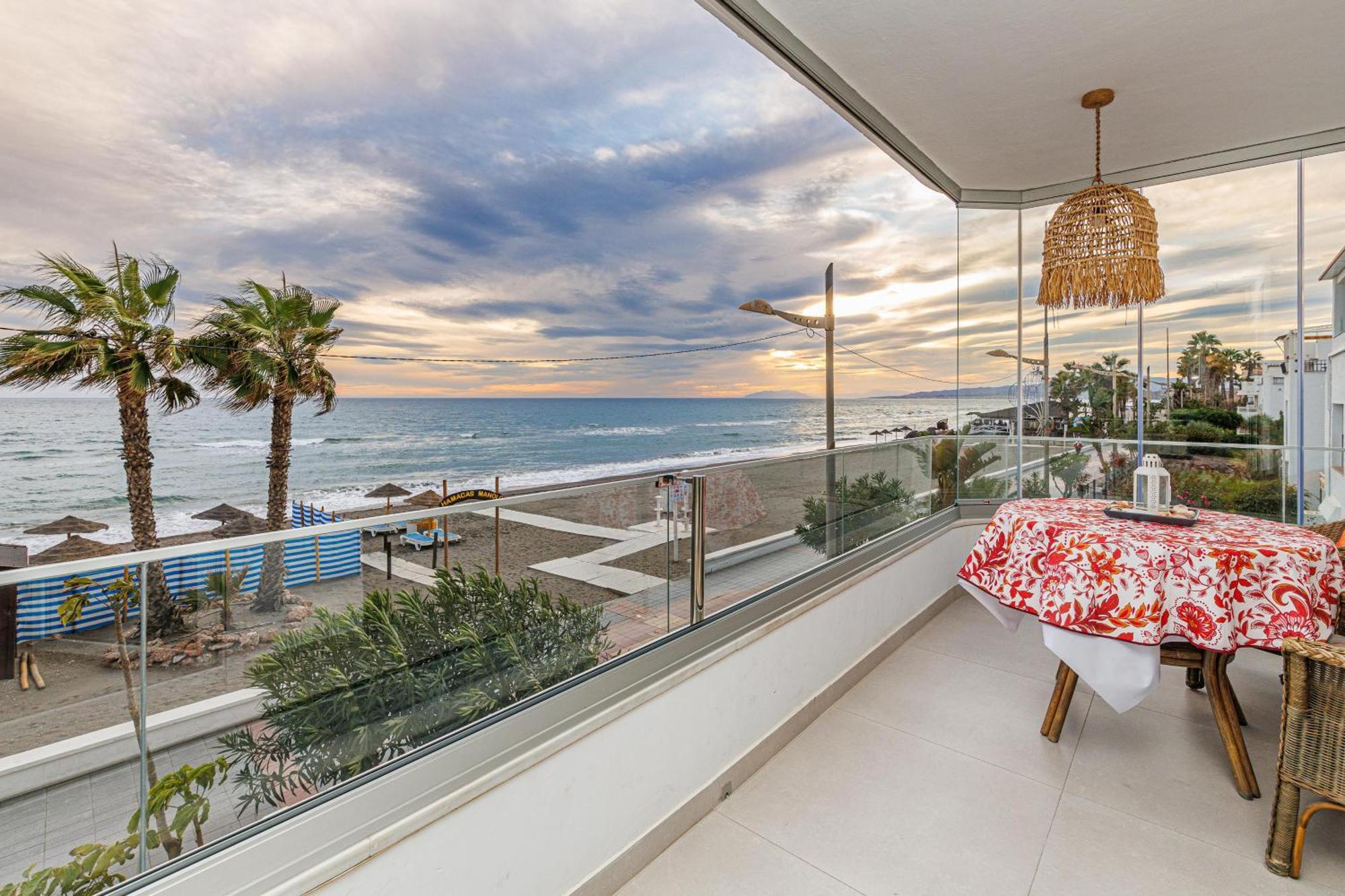 Laguna Beach Wohnung mit freiem Meerblick Torrox Exterior foto