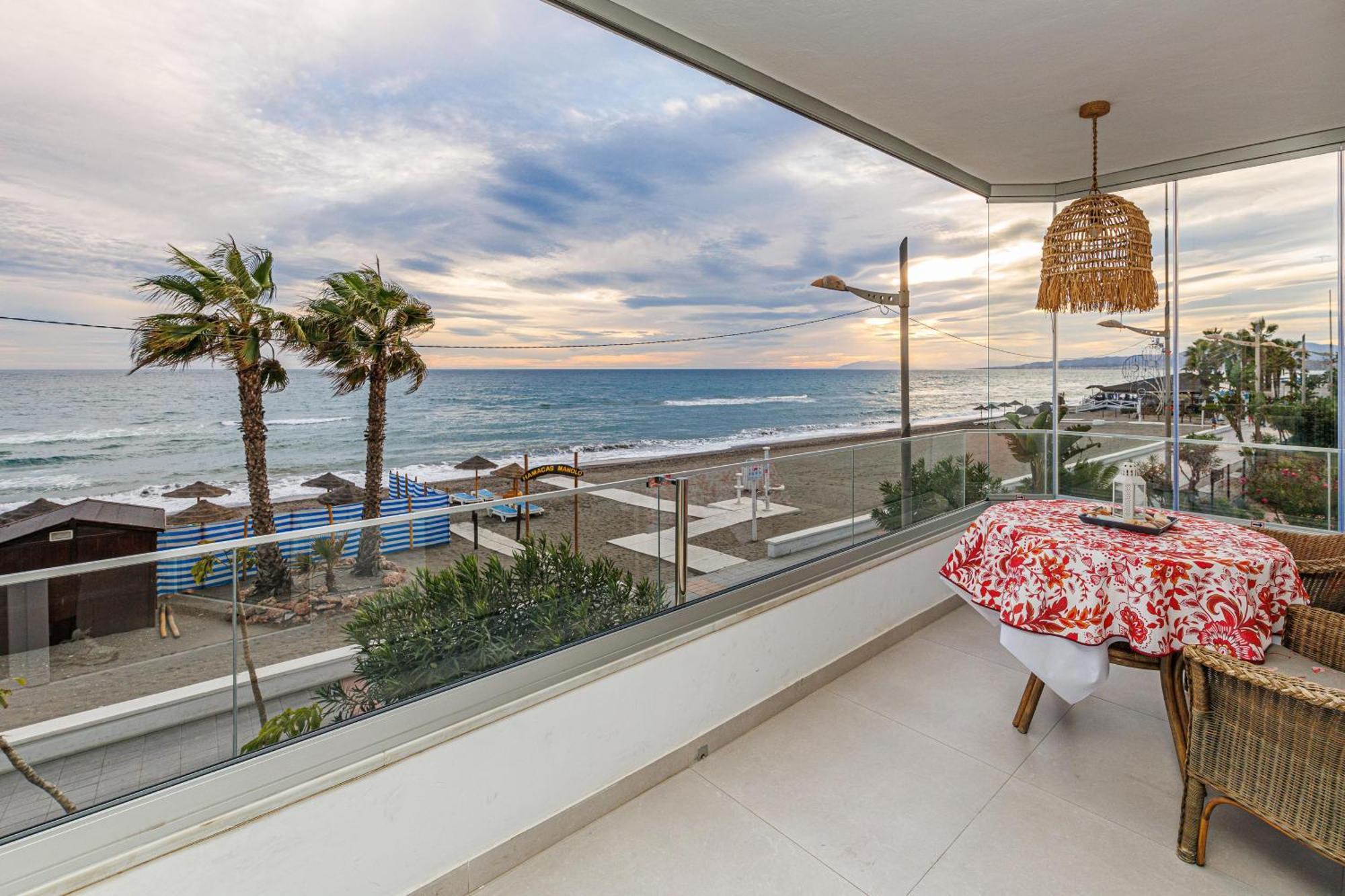 Laguna Beach Wohnung mit freiem Meerblick Torrox Exterior foto